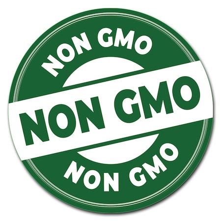 Signmission Farmers Market Non Gmo Circle Vinyl Laminated Decal, D-24-CIR-Non GMO D-24-CIR-Non GMO
